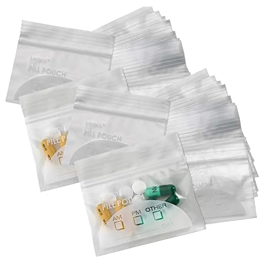 Pill-påsar - (förpackning om 150) 3" x 2,75" - BPA-fri, polypåse engångsdragkedja Pills Baggies, dagliga AM PM förvaringspåsar för resemedicin, bästa genomskinliga återanvändbara med etiketter
