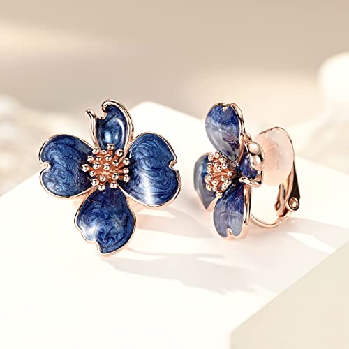 Clip on Earrings Women, Gold Earrings for Sensitive Ears, Fashion Women's Earrings Jewelry Birthday Gift for Wife Grandma Daughter Girls on Christmas Thanksgiving3