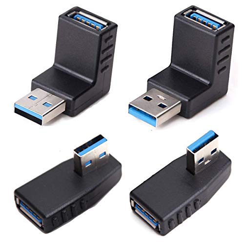 🛒 Crazy Deals USB 3.0 Adapter Couplers 90 Degree Male to Female,USB Connector Extender Plug Coupler Extender 4PCS (Including Left,Right and Up,Down Angle Adapter) Exclusive Discount 90% Price USB 3.0 Adapter Couplers 90 Degree Male to Female,USB Connector Extender Plug Coupler Extender 4PCS (Including Left,Right and Up,Down Angle Adapter)