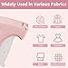 URANZL Stitchy Gun for Clothes - Handheld Stitch Gun Quick Clothing Fixer - Tagging Gun - Includes 5 Needle, 1000 Black Fasteners & 1000 White Fasteners (Pink)