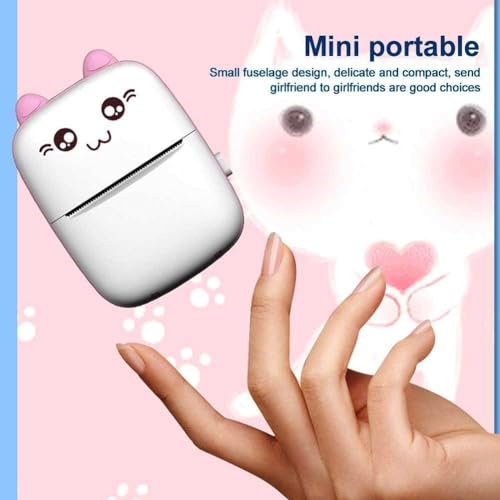 Image of X14STORE Thermal Mini Printer, Portable Inkless Sticker Maker, Bluetooth Printer for Phone, Wireless Label Printer with Tape, Free Cut Small Pocket Printer Compatible with iOS & Android