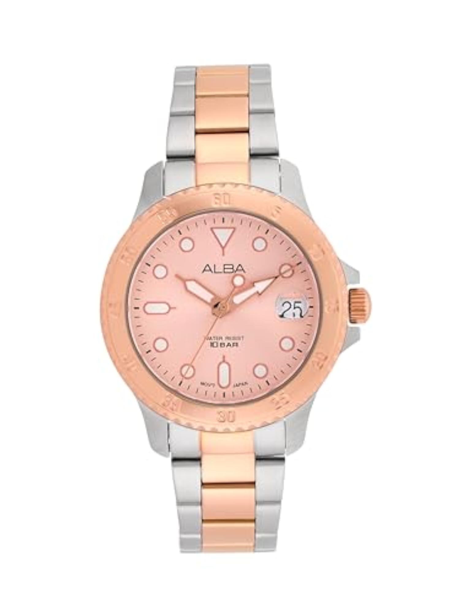 Women's Light Pink Dial Watch