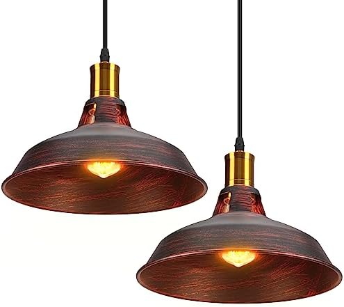 Paralume Metallico E27 Lampada Sospensione Vintage Industriale - Paralume Metallico Nero Per Soffitto Con Attacco E27 Paralume Industriale Metallo - Foto 6