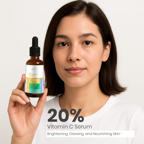 Image of Lass Natural 20% Vitamin C Skin Care Serum | Dark Spots | Reduces Pigmentation | Boosts Collagen | Brightening and Nourishing Skin | Suitable For All Skin Types | 30ml