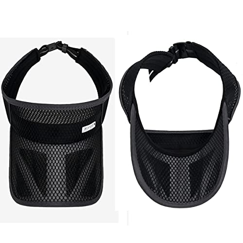 Image of Outdoor Sport Cap Wide Brim UV Protection Breathable Adjustable Baseball Cap for Beach Golf Running Tennis