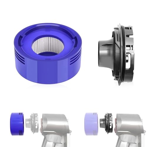 Riisoyu Motor-Heckabdeckung mit Heckfilter Set für Dyson V7 und V8, Ersetzt Filter für Dyson V7 HEPA-Nachfilter, Staubsauger Filter Ersatzfilter Set zubehör mit 1 Motorabdeckung, 1 Hepa-Filter