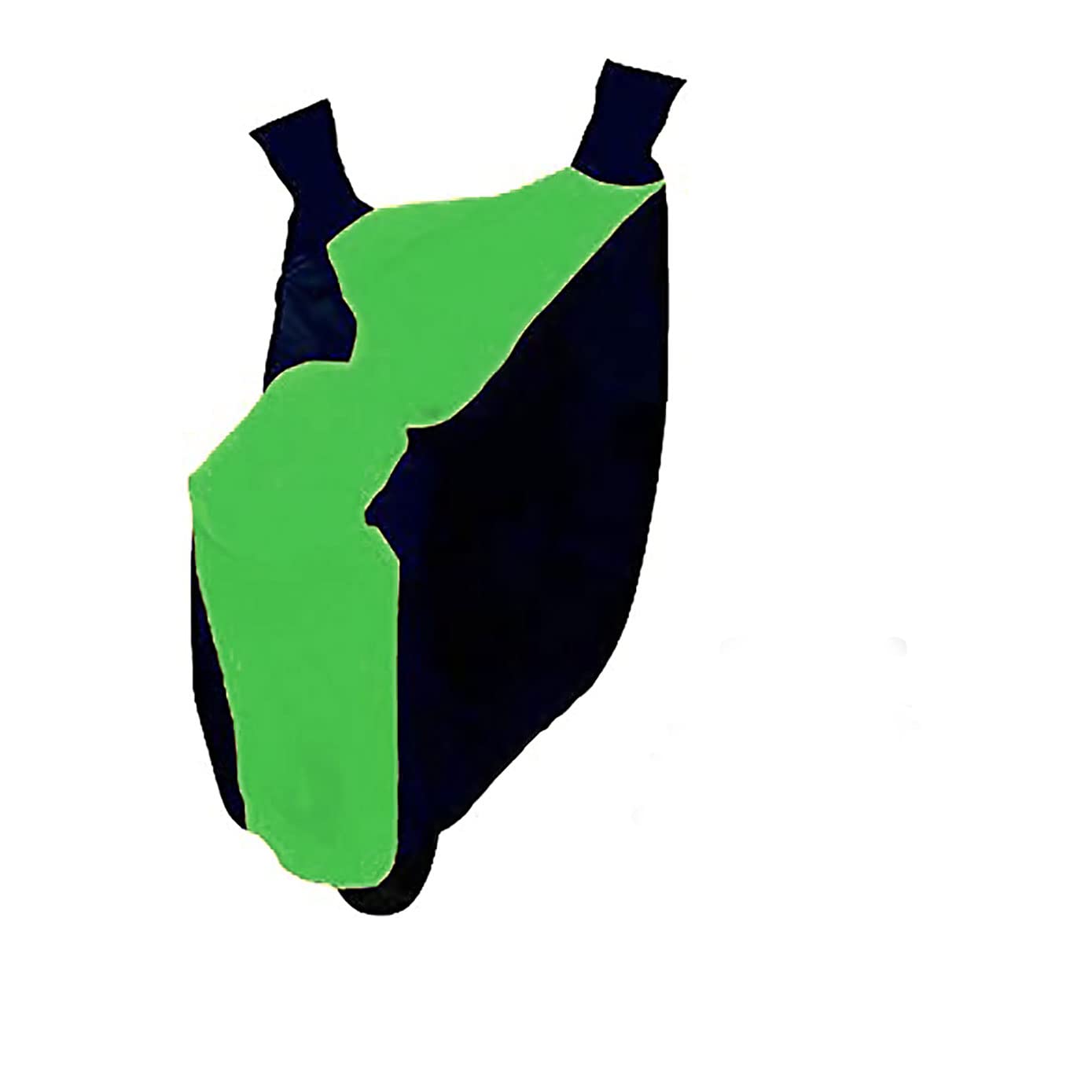 Auto Pearl-100% Water Proof Neon Green & Blue Bike Body Cover with Mirror Pockets Buckle Belt Protects Bike from Dust,Weather, Snow, Ice, Sun with Carry Bag Compatible with - Hornet 2.0