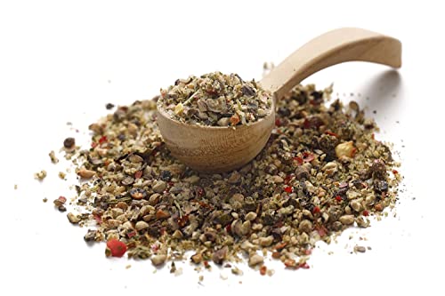 Foto von Ankerkraut Steakpfeffer Hamburg, Pfefferkörner Hausmischung, grober Steakhouse-Pfeffer, frische Note, Universal Allrounder, Lecker Kochen mit Qualität, 80 g im Korkenglas