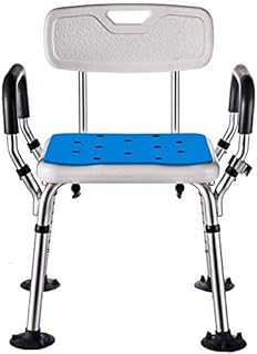 JF-XUAN Shower Chair Height Adjustable for The Elderly Bath with Disabled Backrest and Armchair Bathing Aids Bath Chair