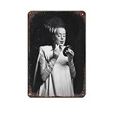 Bride of Frankenstein Retro-Poster, Metall-Blechschild, 