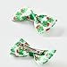 3pcs St. Patrick's Day Hair Bows Clips Green Clover Alligator Hairpins for Girls Teens Toddlers Kids Shamrock Irish Party Dress Decor Accessories (St Patrick E)