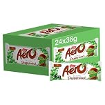 Nestle Aero Bubble Peppermint Chocolate Bars Mouth Melt Smooth Box Pack 24 x 36g