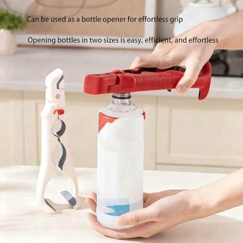 Heat-Resistant Silicone & Plastic Kitchen Tongs, Non-Slip Grip, Ideal for Steaming & Baking, Durable Red Cooking Utensils for BBQ & Food Serving