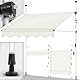 Klemmmarkise 300 cm Beige mit Handkurbel für Balkon