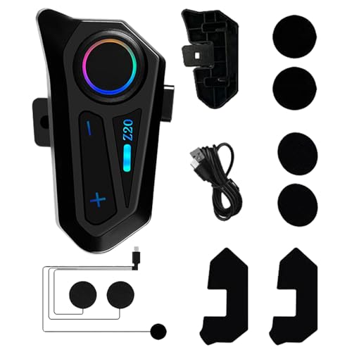 ヘルメット bluetoth インターコム ? ワイヤレス オーディオ モジュール、防水サウンド レシーバー、内蔵ステレオ スピーカー ユニット |充電式バッテリーアクセサリー、サイクリングツーリングアドベンチャー用のハンズフリー通話ガジェット