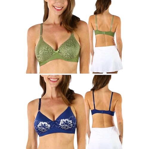 Image of ToBeInStyle Women's 6 Pack Random Selection Padded Support Bras - Sizes 30A to 46DDD