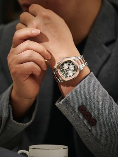 Image of French Connection Megachron | Chronograph Grey Dial | Two Tone Stainless Steel Strap | Watch for Men - FCD5RTM