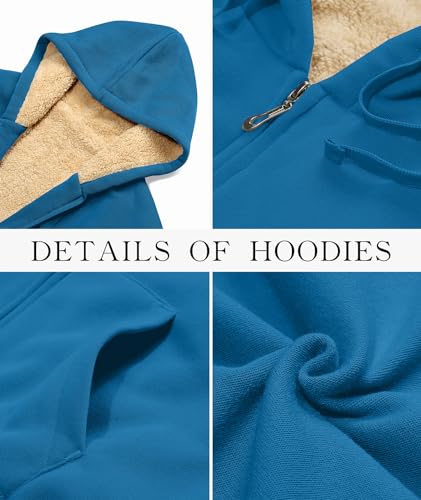 Image of SWISSWELL Hoodies for Women Winter Fleece Sweatshirt - Full Zip Up Thick Sherpa Lined Hooded Jacket