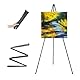 VAIIGO Verstellbare Staffelei - 168 cm Höhe Metall Poster Stativ, Zusammenklappbar für Kunstdisplays, Skizzieren, Malen und Poster Aktivitäten (1 Packung)