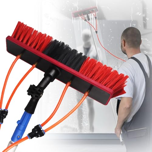Kit de limpieza de paneles fotovoltaicos con escoba telescópica de 12 metros 2