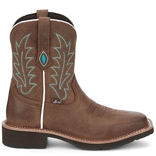 Justin Women's Gypsy EMA Wide Square Toe 8in Top Boot2