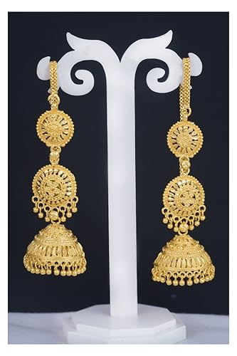 Image of JFL - Jewellery for Less Gold Plated Copper Earrings For Women