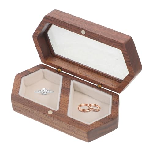 Caja de anillos para el día de la boda, caja...