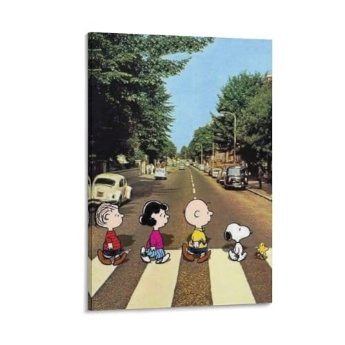 Snoopy �X�k�[�s�[ �C���X�g���[�V�����|�X�^�[ (211) �L�����o�X �A�[�g�p�l�� �|�X�^�[ �ǃA�[�g ���_�� ���r���O �x�b�h���[�� �������� ���ʉ�08x12inch(20x30cm)