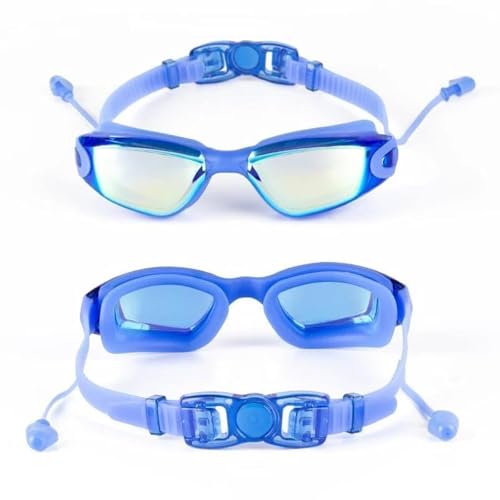 نظارة سباحة التميت سبيد اب، مضادة للتسرب والضباب للبالغين من الرجال والنساء والشباب، حماية من الأشعة فوق البنفسجية، رؤية واضحة 180 درجة (أزرق) من كيو شوب