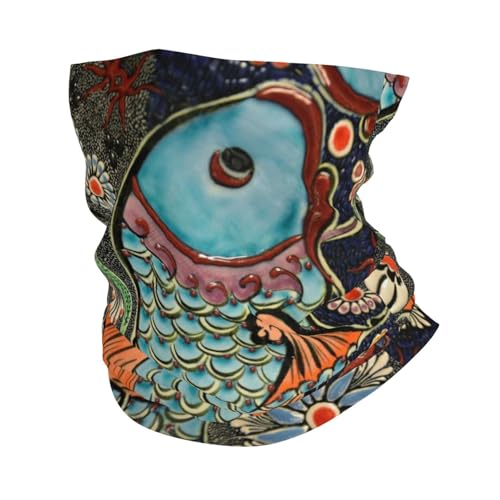 Buewutiry - Cubrecuello para hombre y mujer - Pañuelo con forma de pez rico - Pasamontañas - Máscara Facial - Bandana
