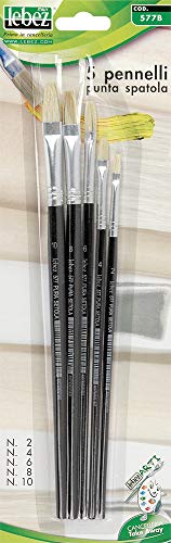 Lebez 577B Set 5 Pennelli punta piatta