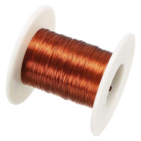 sourcing map Enameled Copper Magnet Wire 164ft Cover