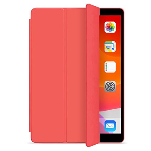 LTLJX Hülle Kompatibel mit Huawei MatePad Pro 10.8 Zoll 5G Universal, Smart Case Ständer Schutzhülle Dreifach Cover mit TPU Rückseite und Bildschirmschoner,Rot Cover