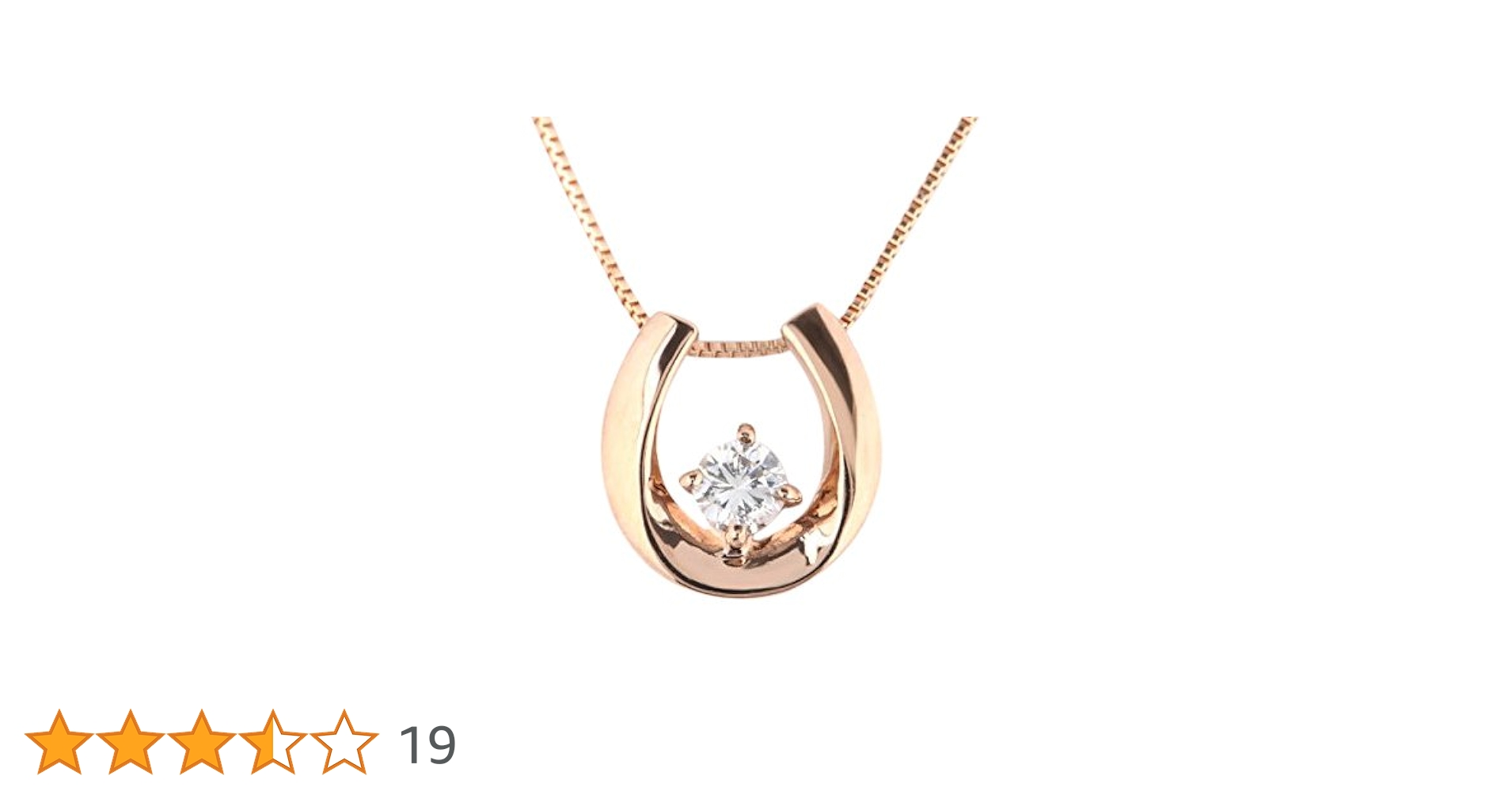Amazon | K18PG 18金 ダイヤネックレス 0.1ct 馬蹄 チェーンも18K Amazon | K18PG 18金 ダイヤネックレス 0.1ct 馬蹄 チェーンも18K