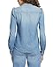 NYDJ Women's Puff Sleeve Denim Shirt, Crown, Medium