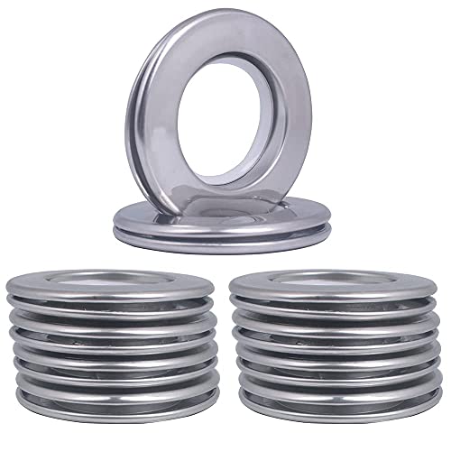 Stainless Steel Curtain Grommet, Inner Diameter Metal Curtain Rings with Eyelets 1-9/16