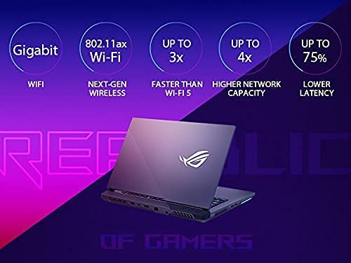 Image of ASUS ROG Strix G15 Gaming Laptop, 15.6 inch 300Hz IPS FHD Display, AMD Ryzen R9-5900HX,RGB Light Bar.ROG, NVIDIA GeForce RTX 3070, Win 10+Accessories(15.6 inch | 32GB RAM | 1TB PCIe SSD)