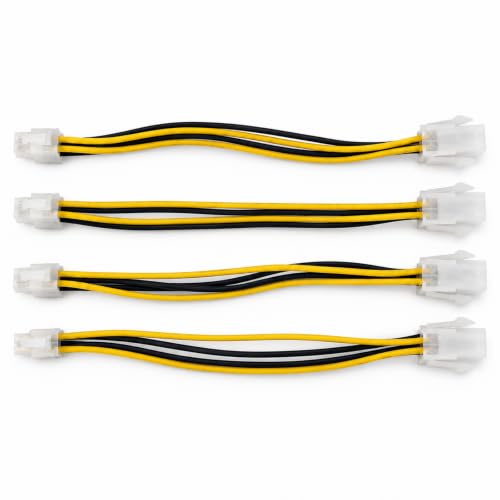 4�s��CPU�����P�[�u���A4�p�b�N�A8�C���`�AATX12V P4�I�X-���X�A18AWG�B | 18AWG�����A8�C���`/20cm�A4�p�b�N�A4�s��ATX12V/P4 CPU�p���[�����B