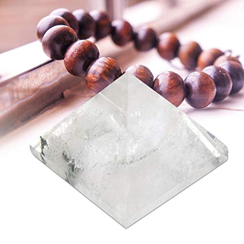 Leku Natural Crystal Mini Pyramid 3×3×1cm Crystal Stone Transparent Pure White Sculpture Pyramid for Room Decor Spiritual Gifts - Image 3