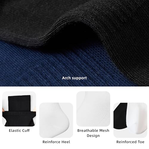 Larizza Cotton Mini Crew Socks 5 Pairs Men's Ankle Thin Sport Socks Soft Breathable with Aromatic Scent3