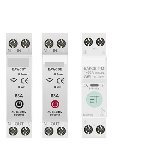 Disjoncteur intelligent WiFi MCB eWeLink 40A pour stopper le gaspillage d'énergie KWh