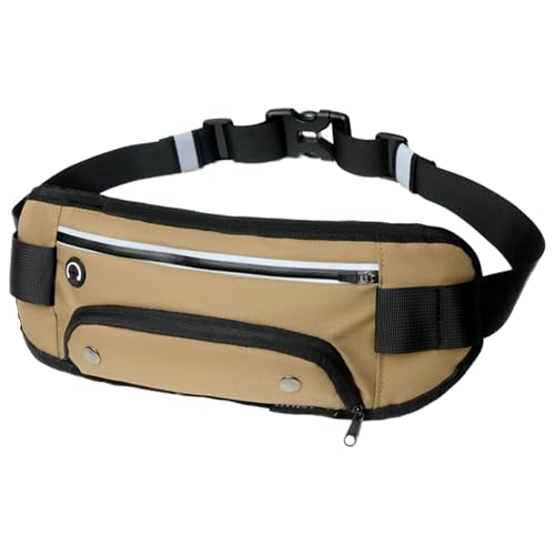 Dtaigou Fanny Pack para Hombres, Pack Fanny Mens,Antireft Secure Zipper Fanny Pack - Bolsas y Accesorios de Senderismo ergonómicos para Aventuras, Entrenamientos y Viajes urbanos