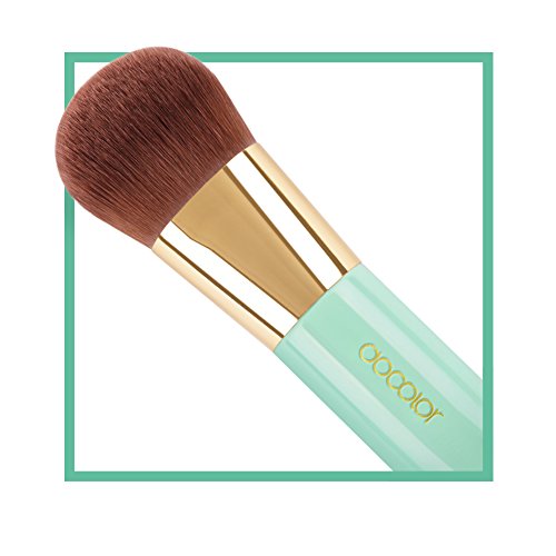Docolor Kabuki Foundation Face Powder Brush Portable Makeup Cosmetic Tool (Green) - Thumbnail 2