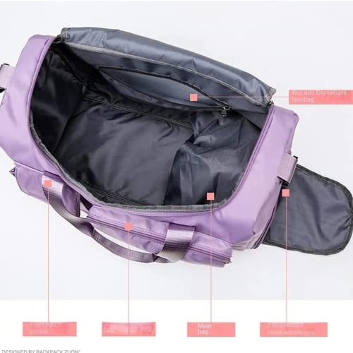 Bolsa esportiva para academia bolsa de viagem à prova d'água bolsa de viagem durante a noite sacola