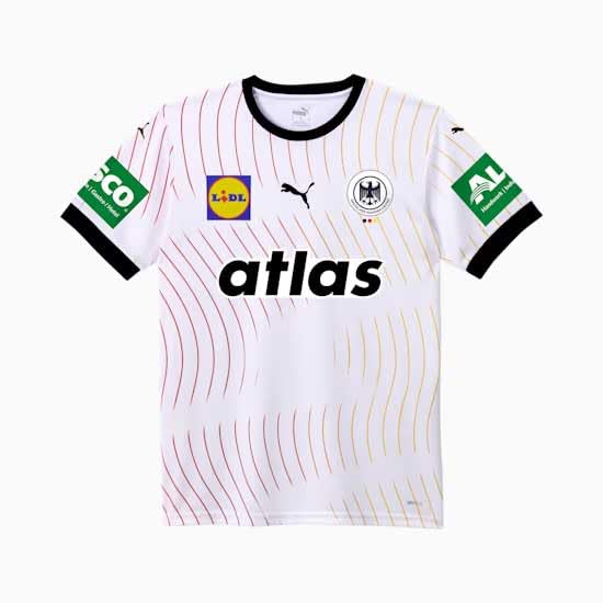 Maillot DHB Home SS25 Puma blanc et gris avec touches de sécurité YE