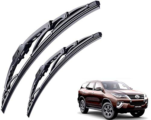 Image of WolkomHome High Performance OE Car Wiper Blade Replacement set of 2 Pc Right 21 inch Left 18 inch for Toyota Fortuner 2016