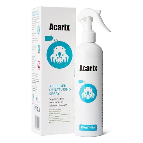 Acarix Milbenspray | Anti-Allergie Spray für Matratzen und Textilien | Gegen Milben, Katzen- und Hundeallergene | Laborgeprüft in den USA