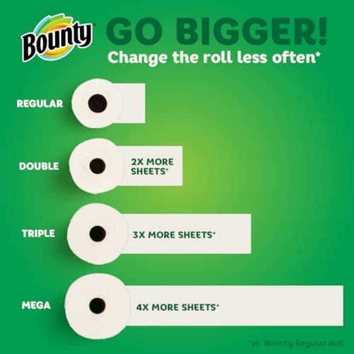 Image of Bounty Select-A-Size Paper Towels, Prints, 2 Triple Rolls = 6 Regular Rolls (Packaging May Vary)