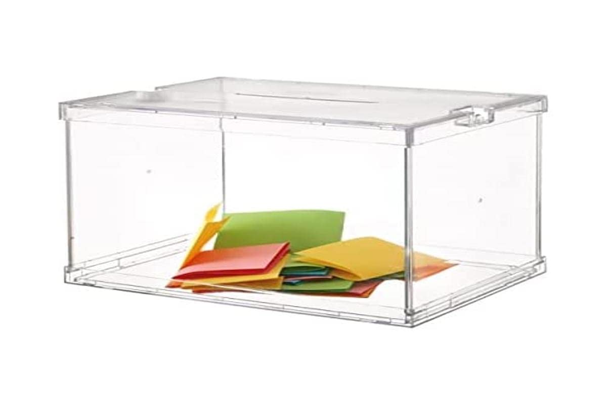 Urna electoral plegable con precintos de seguridad 440x310x315mm