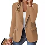 MLWSKERTY Blazers Cortos Estructurados para Trajes De Otoño Tejido De Poliéster Que Absorbe La Humedad Ropa De Oficina Chaquetas De Fiesta para Mujer Blazers De Poliéster Ropa De Negocios